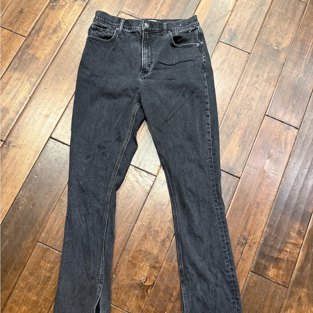 Abercrombie & Fitch Women's Black Straight Leg Jeans